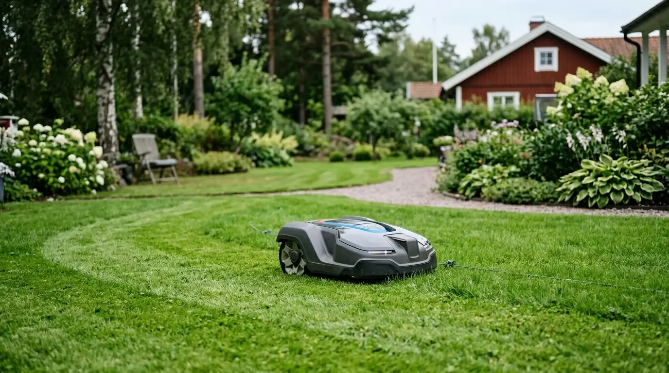 Billig robotgräsklippare illustrerad inom robotgräsklippare på Robotgräsklippartest.se