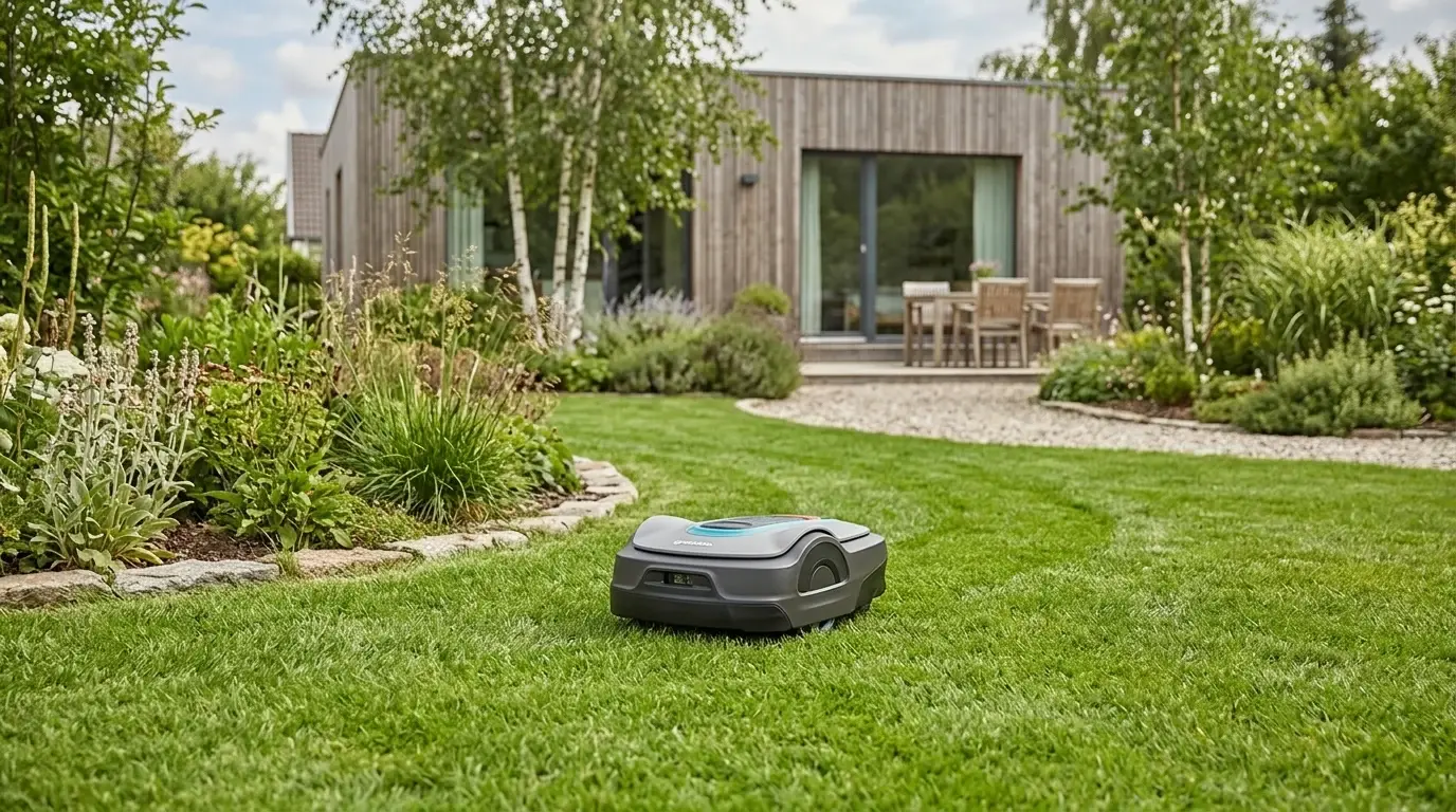 Gardena robotgräsklippare test illustrerad inom robotgräsklippare på Robotgräsklippartest.se